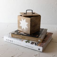 Barn Quilt Star Wooden Trinket Box