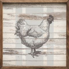 Barnyard Chicken Framed Wall Art