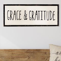 Grace and Gratitude Wall Decor