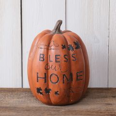 Bless Our Home Decorative Pumpkin