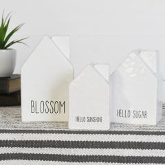 Tabletop House With Simple Phrase