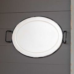Decorative Painted Oblong Tray