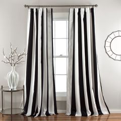 Classic Grace Stripe Curtain Panel Set of 2