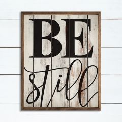 Be Still Cottage Wall Sign