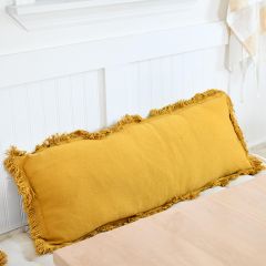 Rectangular Cotton Fringe Pillow