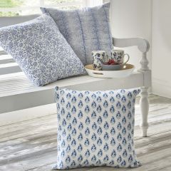 Beautiful Blue Block Print Accent Pillow Collection
