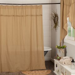 Beautiful Burlap Shower Curtain