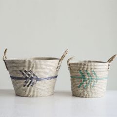 Seagrass Arrow Baskets Set of 2