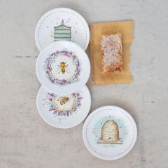 Bee Design Plate Collection Set of 4