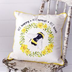 Bee Phrases Accent Pillow