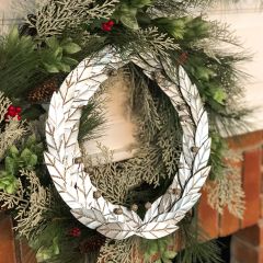 Berry And Leaf Decorative Metal Wreath
