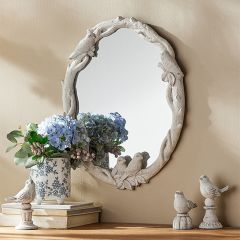 Birds And Branch Detailed Wall Mirror