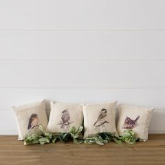 Birds On Branch Mini Accent Pillow Collection Set of 4