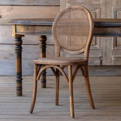 Bistro Style Cane Back Dining Chair