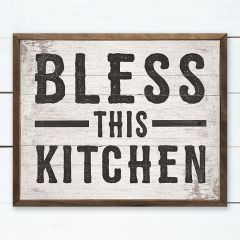 Bless This Kitchen Wall Sign