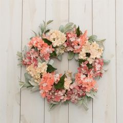 Blush and Beautiful Hydrangea Wreath