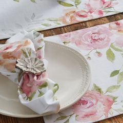 Blush Floral Cloth Napkin