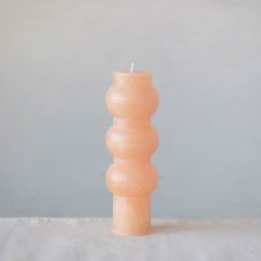 Blush Pillar Candle 9 Inch