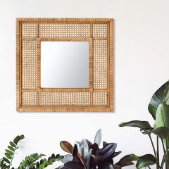 Boho Square Frame Mirror
