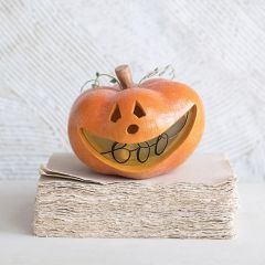 Boo Pumpkin With LED Light