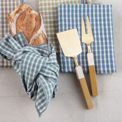 Brass Finish Cheese Utensils With Bag