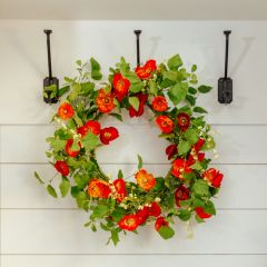 Bright Poppy Wreath