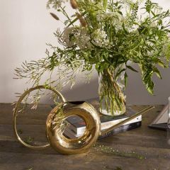 Brilliant Brass Modern Watering Can