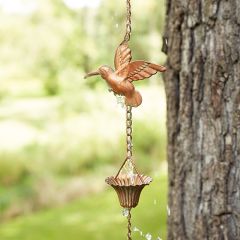 Bronzed Hummingbird Rain Chain