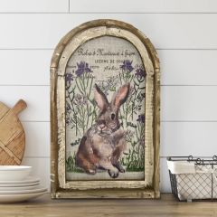 Bunny With Lavender Framed Wall Art