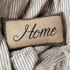 Burlap Home Accent Pillow