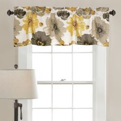 Blooming Floral Valance Curtain