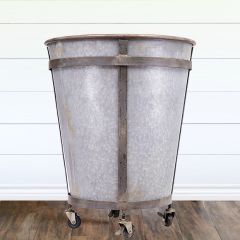 Tin Planter On Casters