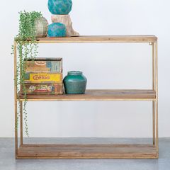 Simple Wood and Metal Shelf
