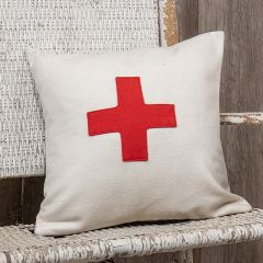 Red Cross Symbol Pillow