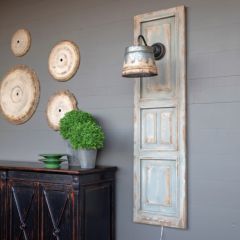 Rustic Wall Panel Sconce Lamp