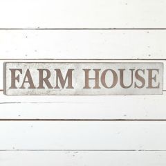 Embossed Metal FARM HOUSE Sign