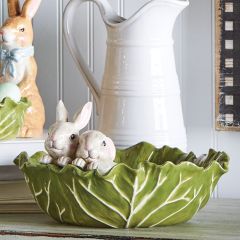 Cabbage Leaf Bunny Bowl