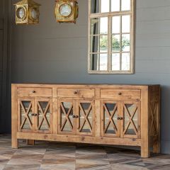 Rustic Farmhouse Sideboard Cabinet