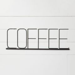 Coffee Word Sign Wall Decor