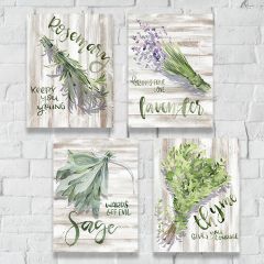 Herb and Meanings Wall Art