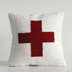 Contrast Cross Pillow