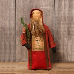 Vintage Inspired Old World Santa With LED Candle