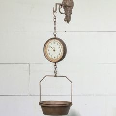 Hanging Farmhouse Scale Clock