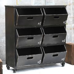 Hardware Storage Bin Cabinet on Casters