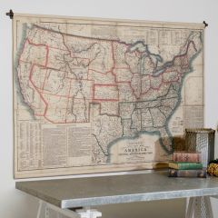 Vintage Class Wall Map