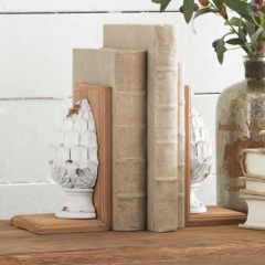 Pineapple Wood Bookends