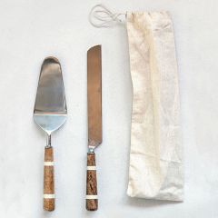 Cake And Knife Serving Set