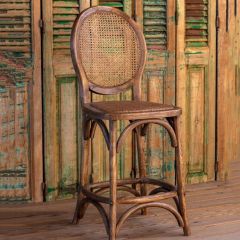 Cane Back Bistro Style Counter Stool