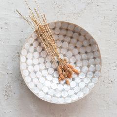 Capiz Shell Decorative Bowl