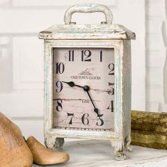Carriage House Distressed Table Clock